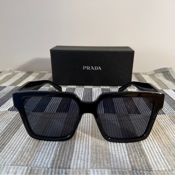 Prada Oversized Black Sunglasses - Picture 1 of 6